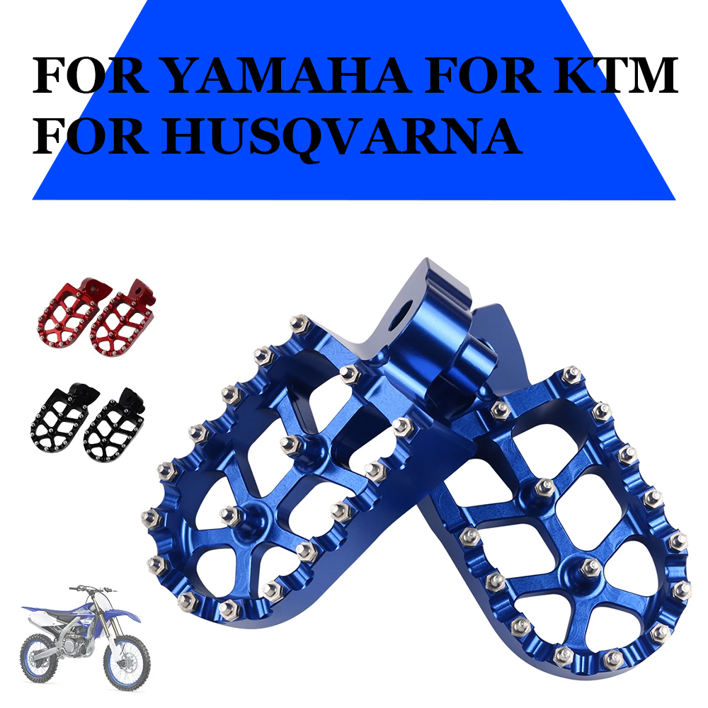 Motorrad CNC Fußrasten Fußrasten Pedale Fußstütze Für Yamaha YZ 65 85 125 250 125X250X250FX 450FX WR 250F 450F YZF WRF 250 450