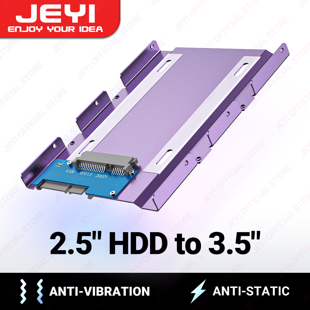JEYI 2,5" do 3,5" SSD HDD Adapter do dysku twardego Uchwyt do montażu Wspornik do montażu Taca na dysk 7 / 9,5 / 12,5 mm 2,5 cala HDD / SSD