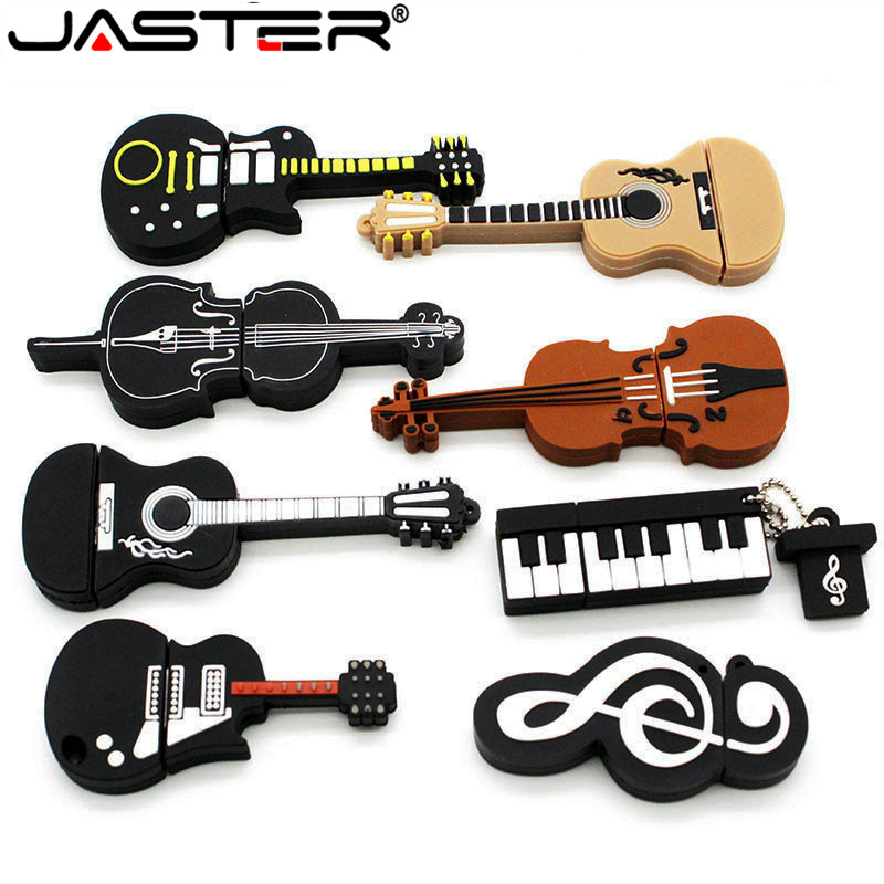 JASTER 8 stylów instrumentów muzycznych Pendrive 4GB 8GB 16GB 32GB 64GB 128GB Pendrive USB Skrzypce Fortepian Gitara Pamięć Stick