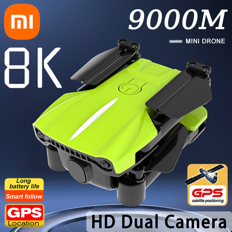 Xiaomi Mini Dron K10 8K HD cámara FPV RC Drones Profesional RTF cuadricóptero plegable evitación de obstáculos WiFi juguete para regalo 9000M