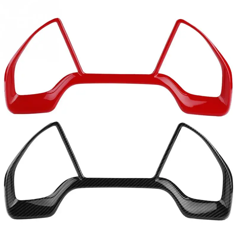 2PCS Per Honda Civic 2016-2020 In Fibra di Carbonio Interno Scatola Del Cambio Striscia di Copertura Trim Console Centrale Cruscotto Cornice Decorativa
