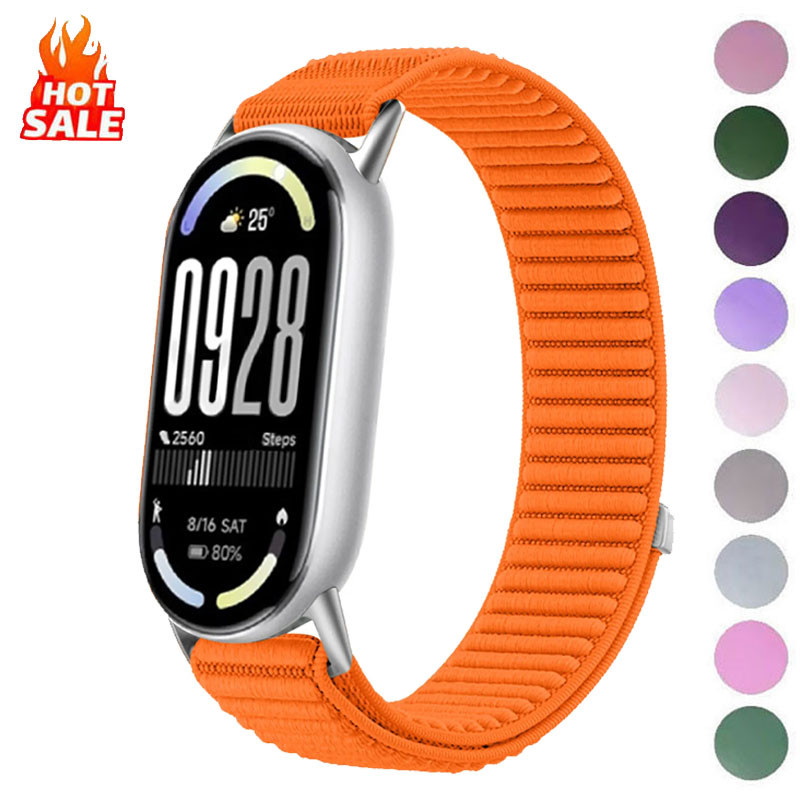 Correa de nailon para Mi Band 10 9 8 Band para Xiaomi Smart Band 8 Correa Miband 8 9 10 Correa accesorios de repuesto