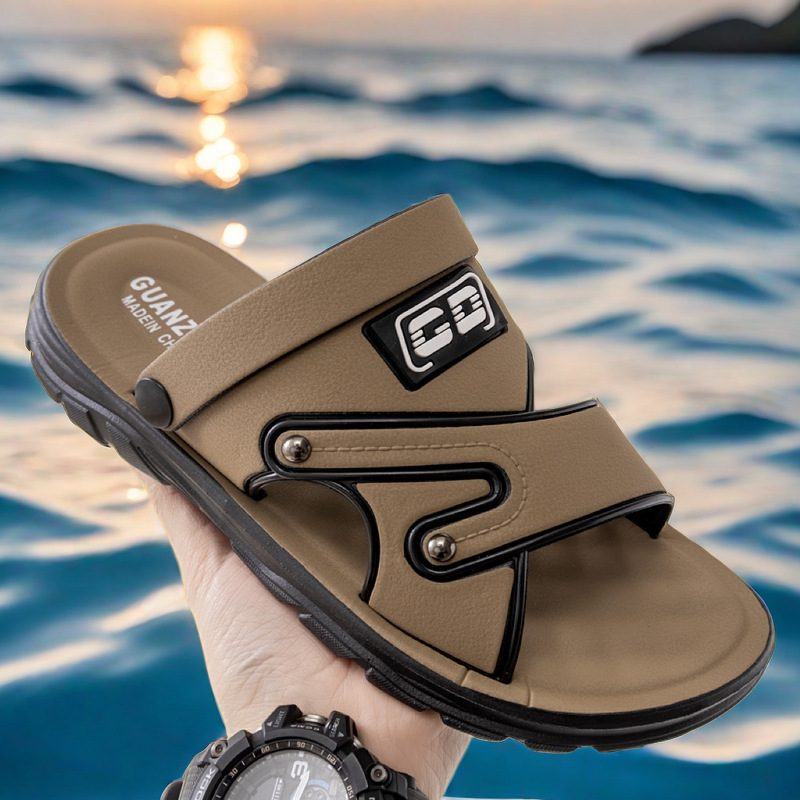 Herensandalen antislip strandschoenen 2025 nieuwe zomer veelzijdige anti-geur dubbel doel herenmode waterdichte coole slippers