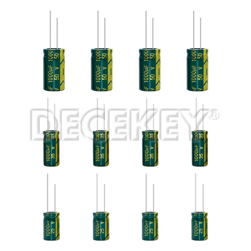 10 stks/partij Lage ESR/Impedantie hoge frequentie 25 V 35 v 50 v 1000 UF aluminium elektrolytische condensator Tolerantie 20%