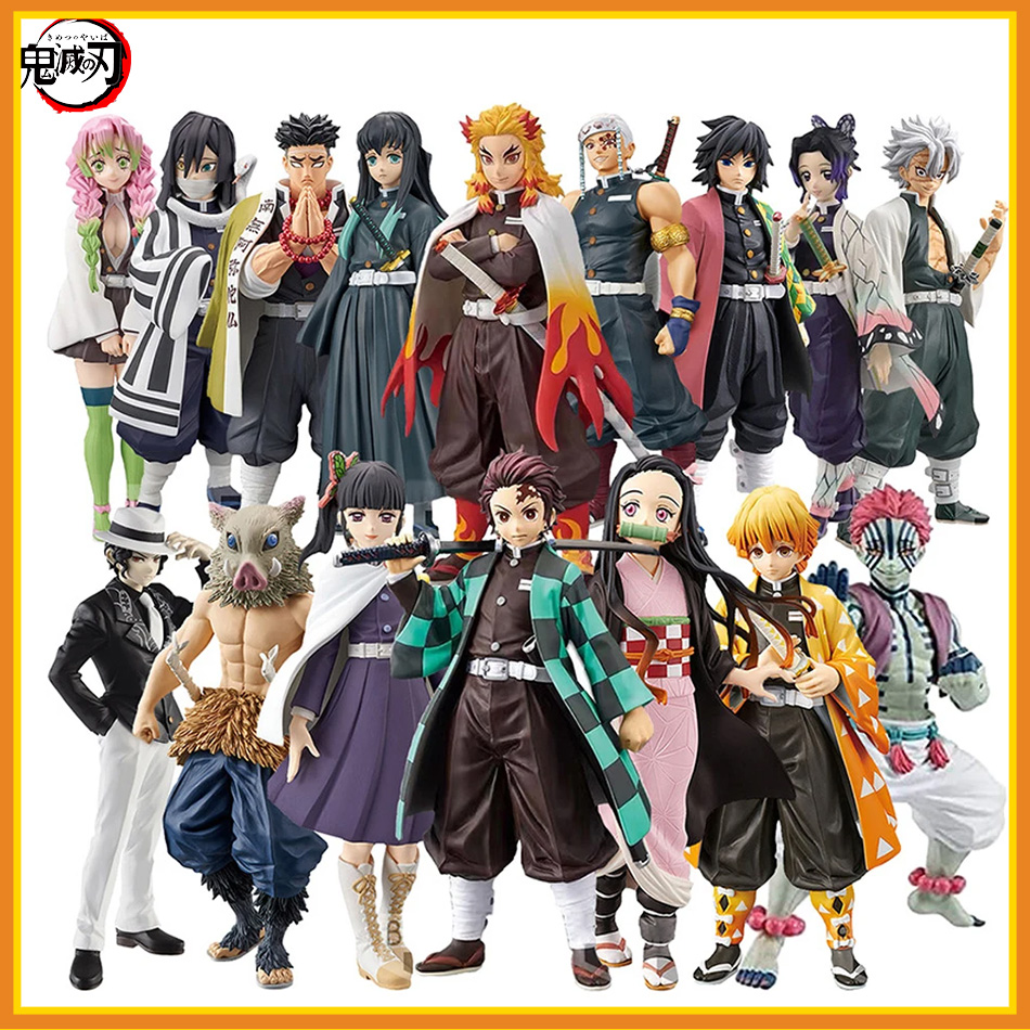 ร้อนอะนิเมะปีศาจSayaer Demon Slayer: Kimetsuไม่มีYaibaรูปKamado Tanjiro AcchionรูปAgatsuma Zenitsu Nezuko Warrior PVCรุ่นและYs