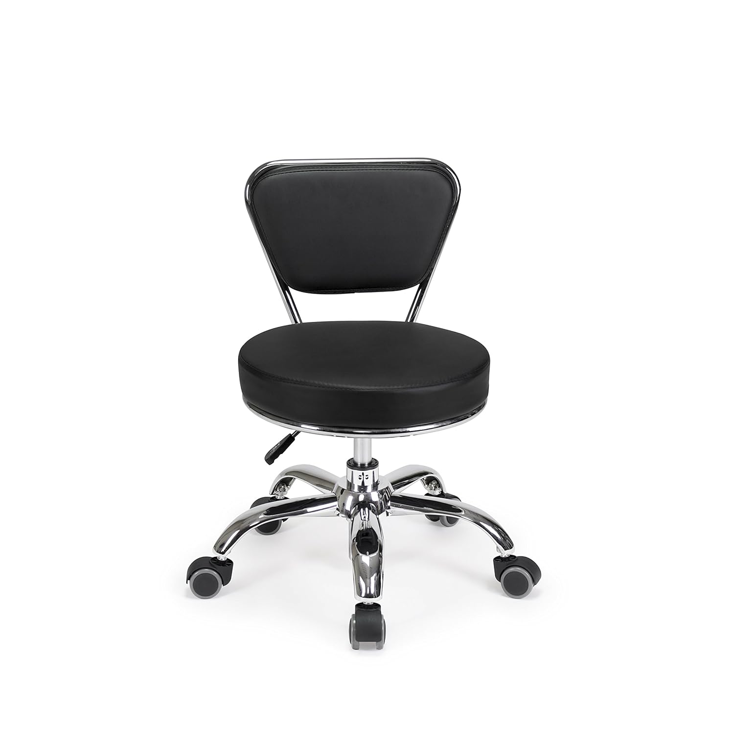 Banqueta de pedicure para tecnologia de unhas, pneumática, hidráulica, salão de beleza, spa, altura curta, cadeira giratória ajustável, móveis e equipamentos