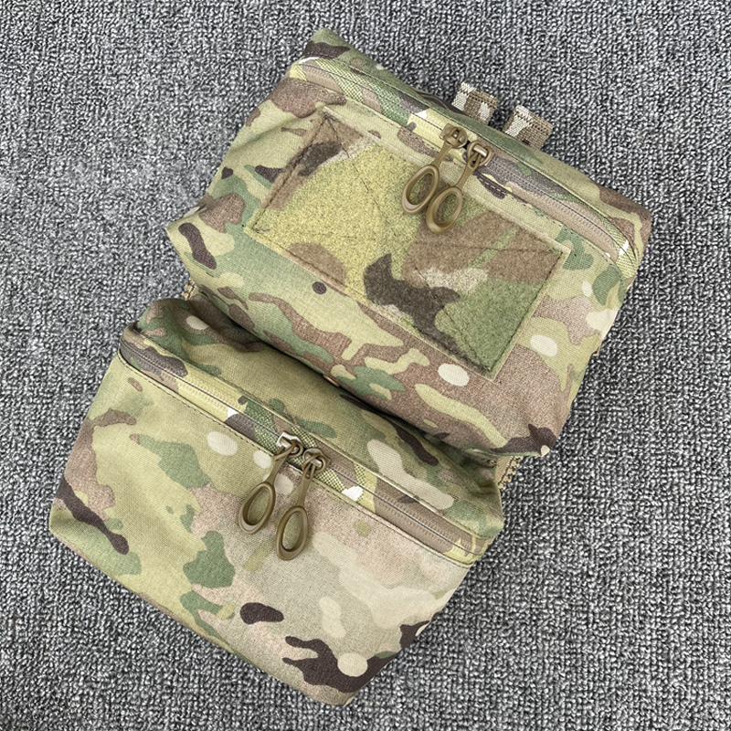 Tactical Vest FCPC V5 zipper Backpack double Pocket Back panel Bag Outdoor multi-purpose miscellaneous bag