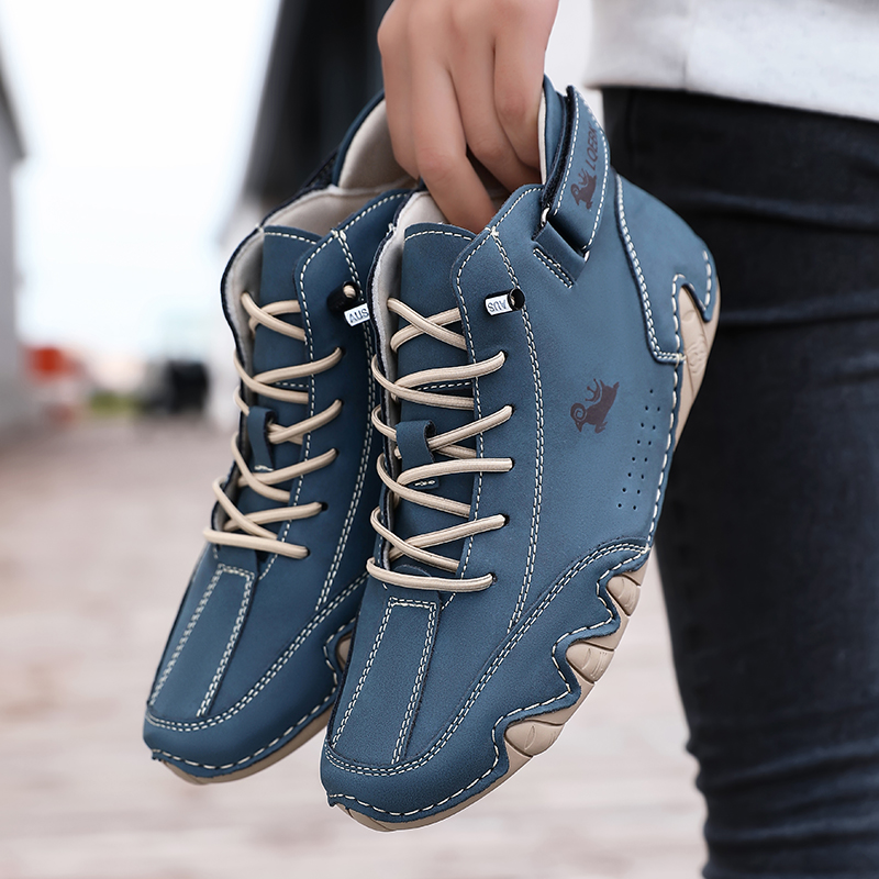 Leren vrijetijdsschoenen Sneakers voor heren Mode Outdoor Loafers Schoenen Comfortabel schoeisel Luxe herenlaarzen 2024 Nieuw binnen