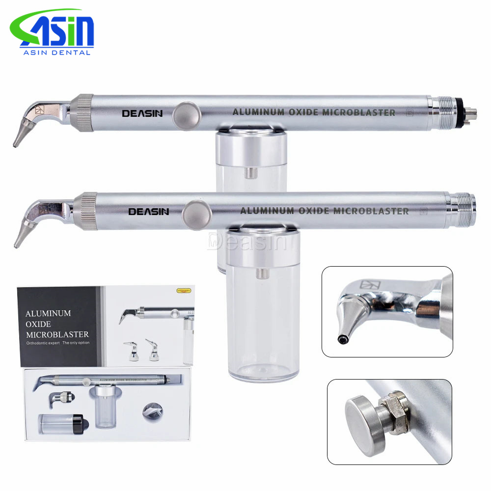 เครื่องมือทันตกรรม DEASIN 2in1 อลูมิเนียมออกไซด์ ไมโครบลาสเตอร์ เครื่องขัดด้วยลมอลูมินา ไมโครเอ็ทเชอร์ เครื่องพ่นทรายพร้อมสเปรย์น้ำ