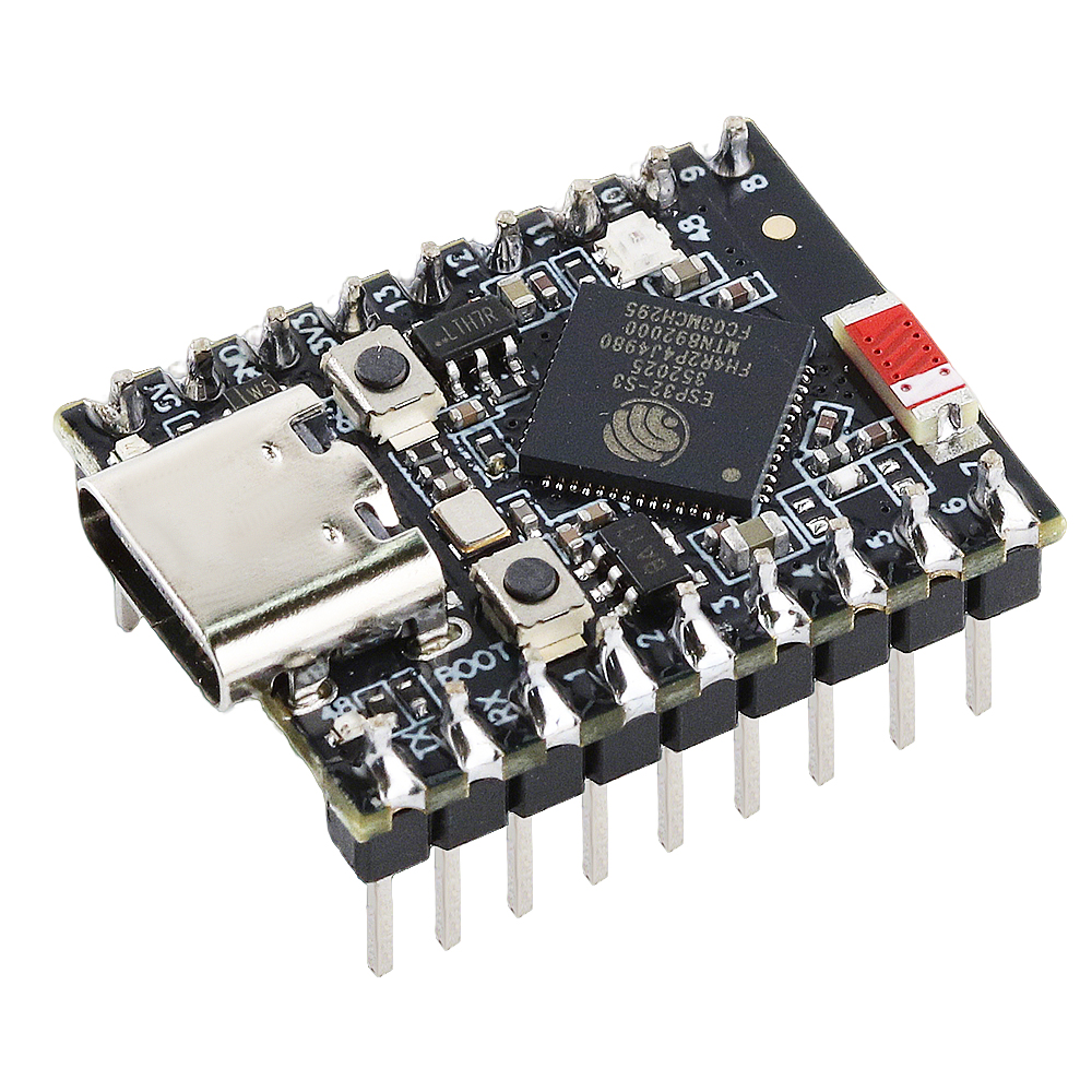 Плата разработки MINI ESP32-S3 для Arduino, модуль Wi-Fi 2,4G, BT5.0, оригинальный чип ESP32S3, 4 МБ флэш-памяти, 400 КБ SRAM, 18-контактный разъем TYPE-C