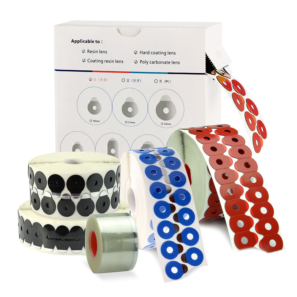 1000 pz Spedizione Gratuita di Alta Qualità Lente Ottica Bordo Adesivo Blocco Pad Adesivo Antiscivolo Disco Elaborazione Pellicola Protettiva