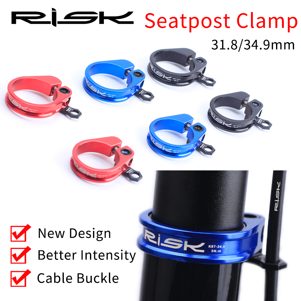 Klem Jok Sepeda Aluminium 31.8/34.9Mm Baru Resiko Klem Ultraringan MTB Tempat Duduk Sepeda Gunung dengan Pengatur Kabel