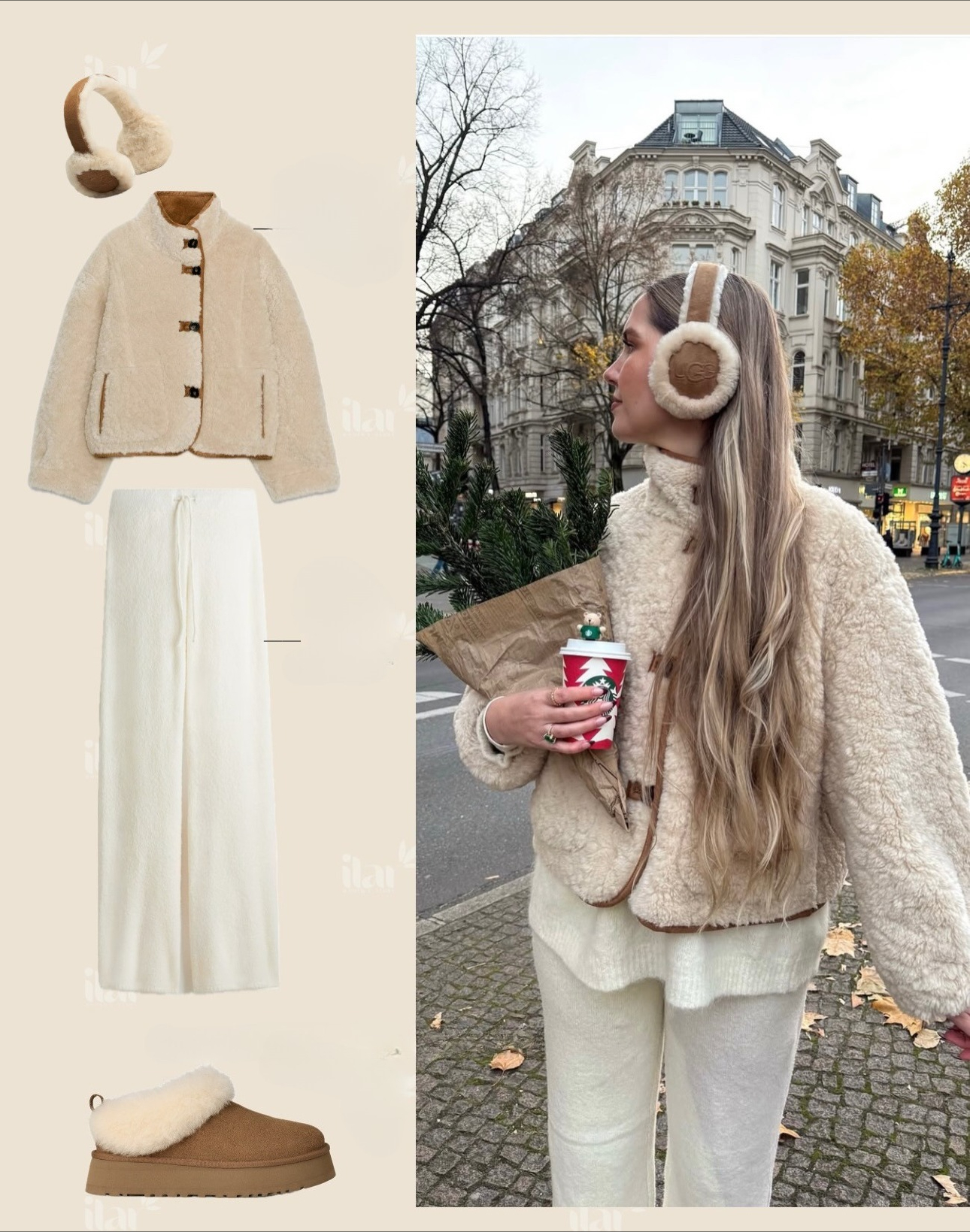 Suninbox Shearling omkeerbare winterjas Dubbelzijdige schapenvachtjas Warme oversized bovenkleding met enkele rij knopen voor dames