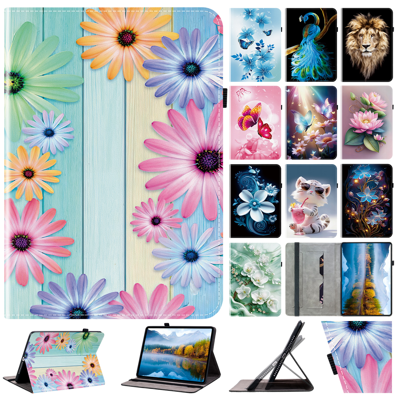 Funda de cuero para Lenovo Idea Tab 11 pulgadas P12 Pro 12.7 Y700 4th 5th 2025, funda para tableta P11 Pro Gen 2 11.5 2023 P11 J606F