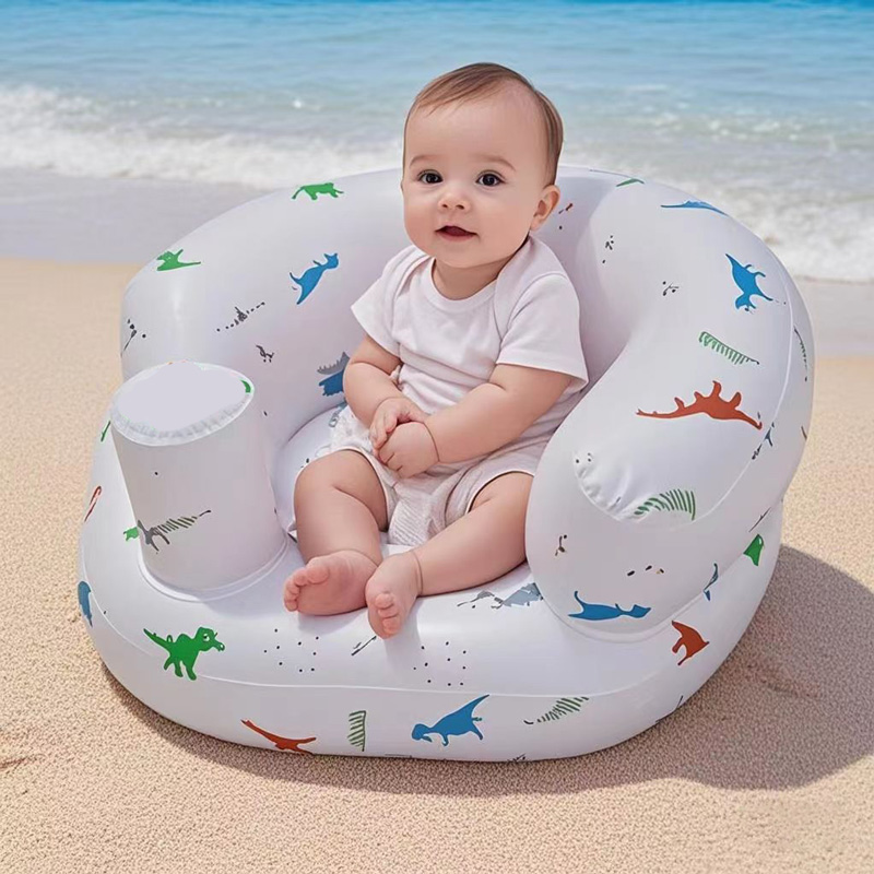 Sofá inflável crianças praia cadeira portátil infantil sofá inflável do bebê para bebês de 3 meses mais, assentos de bebê para bebês