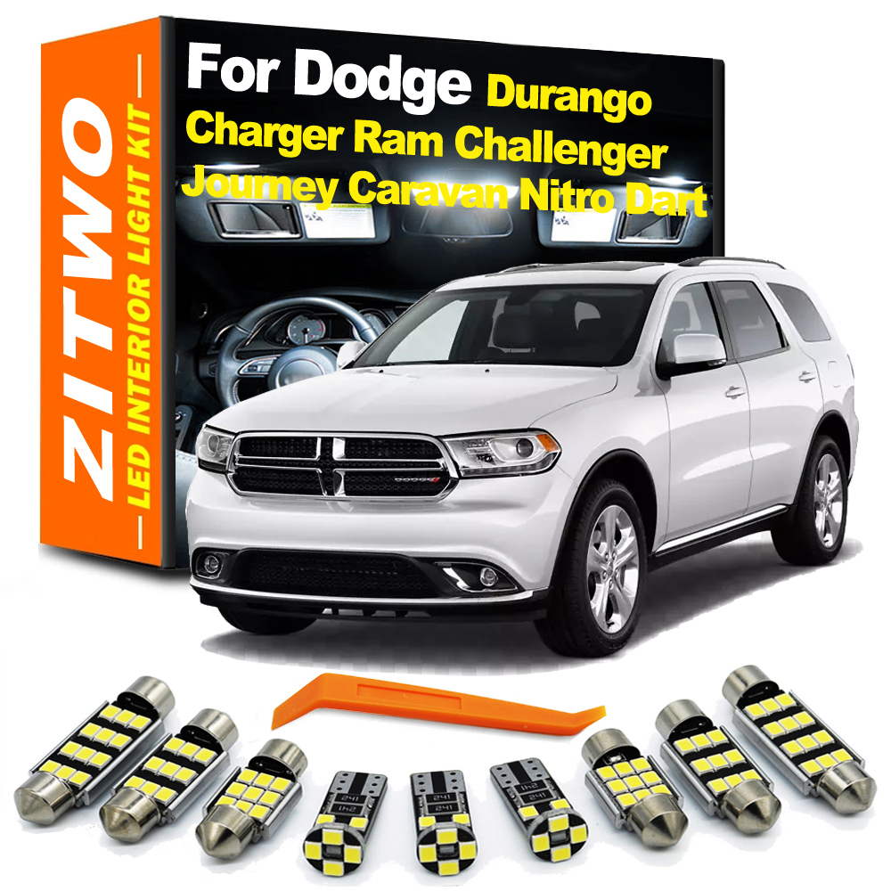 ZITWO Kit luce interna a LED per Dodge Durango Charger Grand Caravan Journey Ram 1500 2500 Challenger Nitro Dart Dakota Calibre