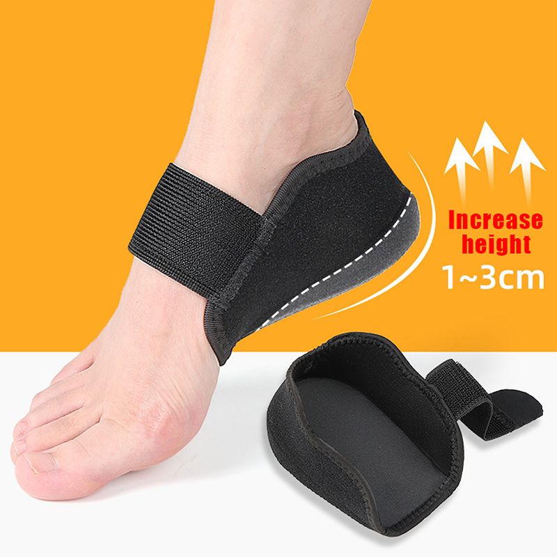 1-3 centimetri di Altezza Invisibile Aumentare Calzini In Silicone Gel Tallone Pad Ortopedico Arco di Supporto Tallone Cuscino Suole Sottopiede Piede Unisex