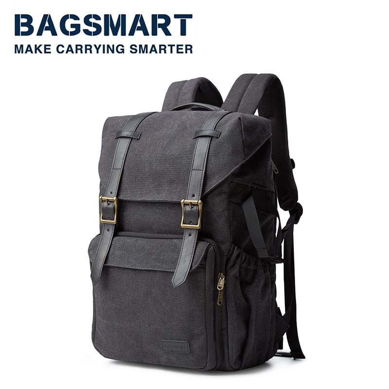 Mochila de câmera impermeável com suporte de tripé, apto para DSLR, SLR Mochilas, mochilas, apto até 15 "laptop, câmeras