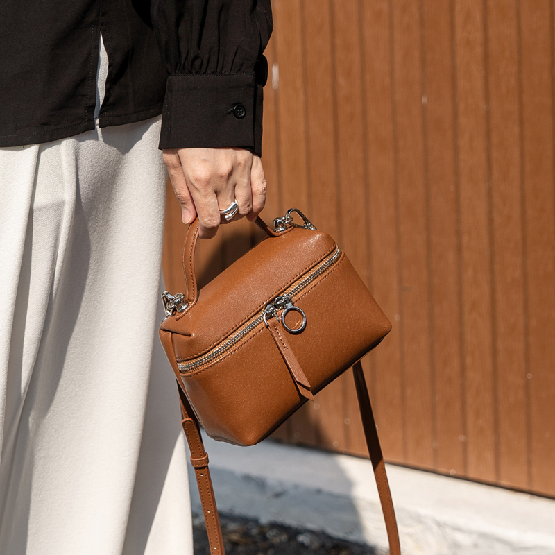 Nouveau sac mini tendance en cuir véritable 2026, sac seau de créateur pour femme, sac à main de luxe pour femme, sac à bandoulière pour le quotidien