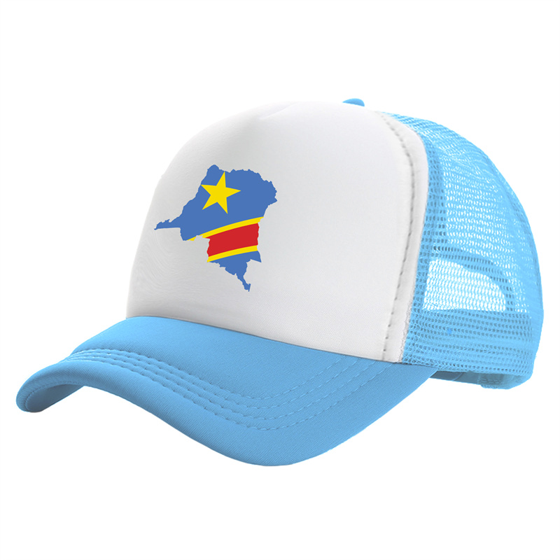 Demokratyczna kongo czapka typu Trucker mężczyźni demokratyczna republika konga kapelusz czapka z daszkiem fajne lato Unisex Mesh netto czapki