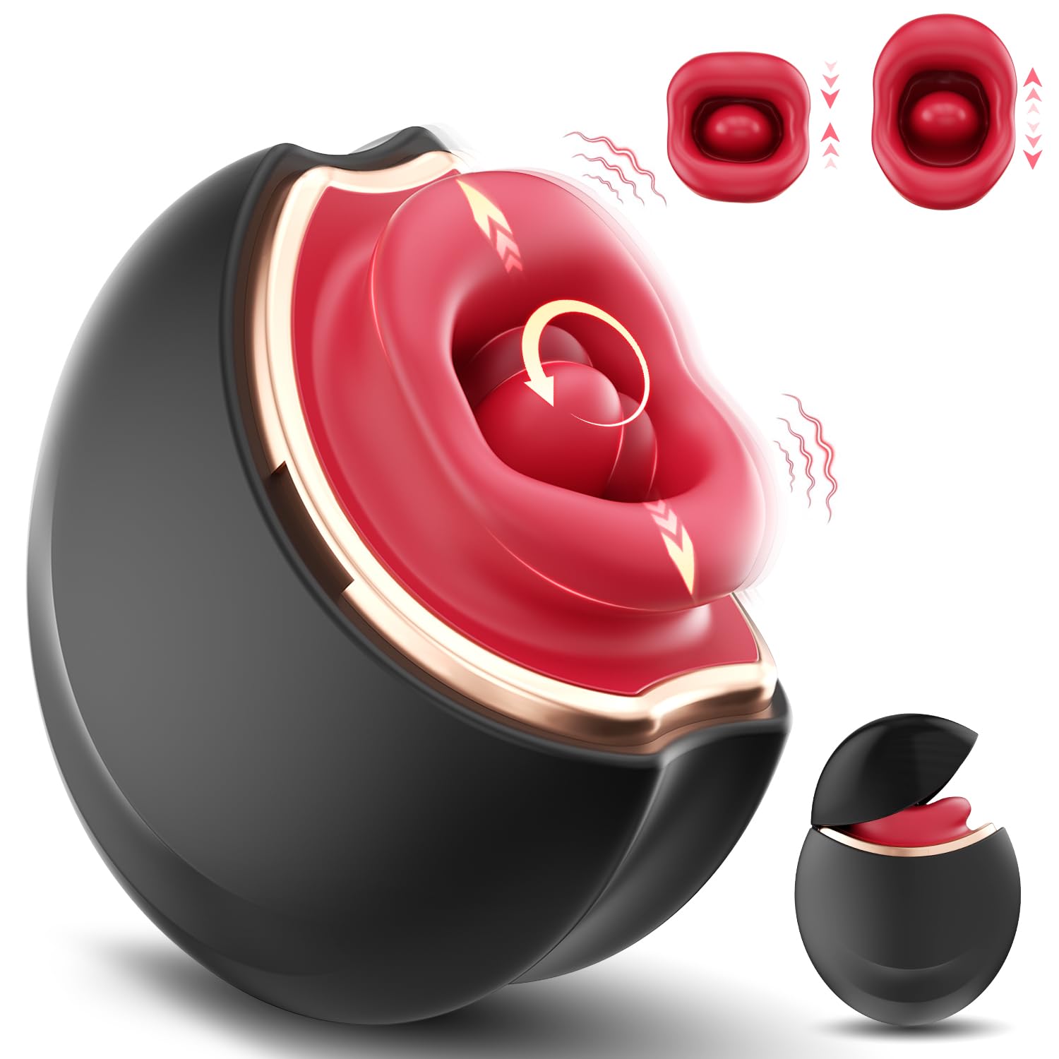 Vibrateurs mordants en forme de bouche pour femmes, avec 10 langues, léchage du clitoris, Stimulation du mamelon, jouets sexuels pour adultes, masturbateur féminin