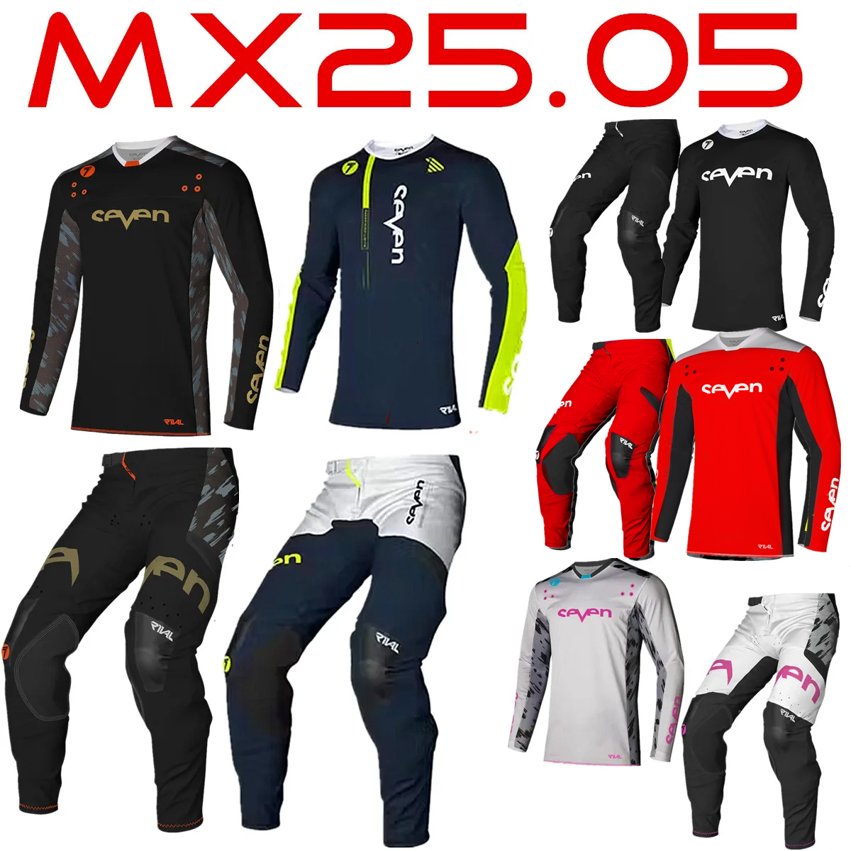 Zestaw motocrossowy 2026 fh, odzież terenowa, komplet motocrossowy, koszulka i spodnie MX, zestaw do motocykli crossowych, kombinezon motocyklowy.