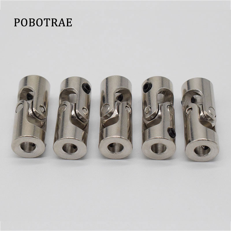 Junta Universal de Metal para coche y barco, modelo Rc, acoplamientos de cardán de 2/3mm/3,175mm/4mm/5mm/6mm/8mm, conector de cardán de Motor de eje