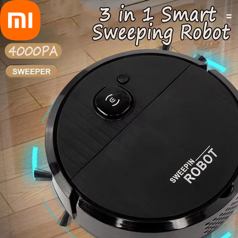 Xiaomi Smart Sweeping Robot 4000Pa 3 in 1 Aspirapolvere Forte aspirazione Facile da usare Pavimenti Peli di animali Macchina per la pulizia domestica silenziosa