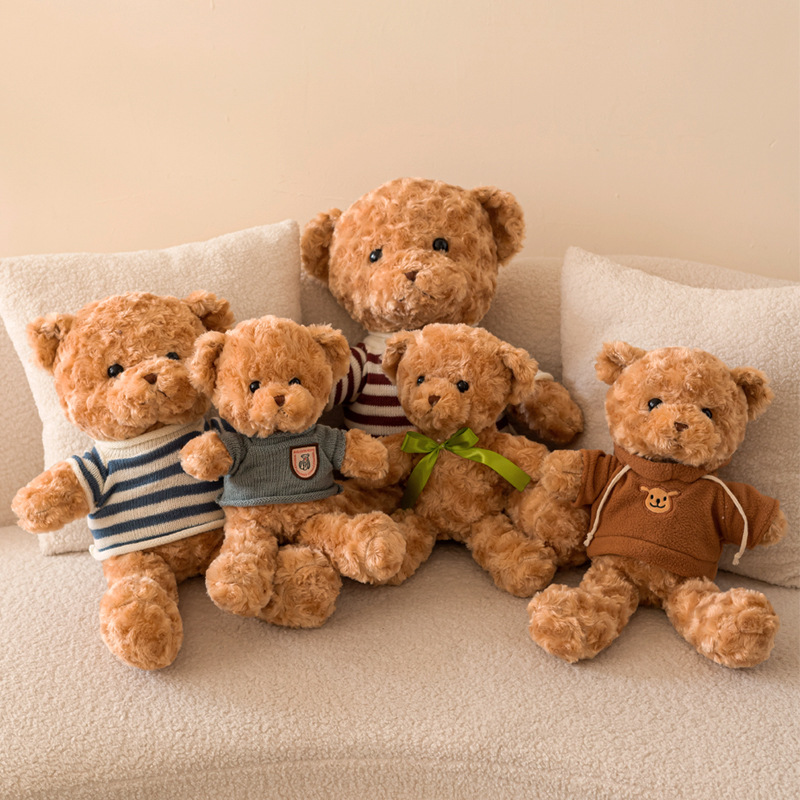 Regalo per bambini Peluche Orsetto Bambola Festival Festa Divertimento Maglione Orso Regalo Regalo di compleanno Bambola di peluche di cartone animato Orso bruno