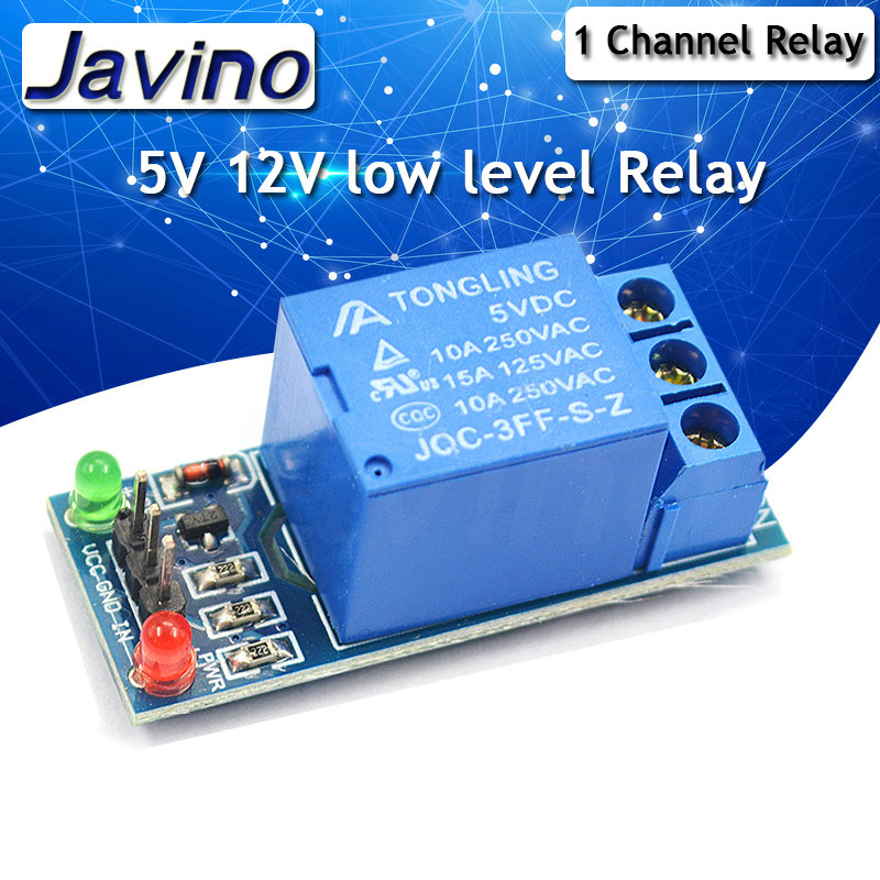 Escudo de placa de interfaz de módulo de relé de 1 canal para Arduino 5V/12V/24V disparador de bajo nivel un PIC AVR DSP ARM MCU DC AC 220V