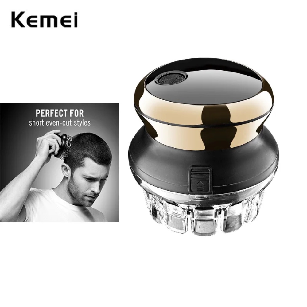Kemei Easy Cut DIY UFO Haarschneider und Trimmer für Männer, gleichmäßig geschnittene Kordel/schnurlose rotierende Haarschnitt-Schneideset, scharfe kreisförmige Klingen