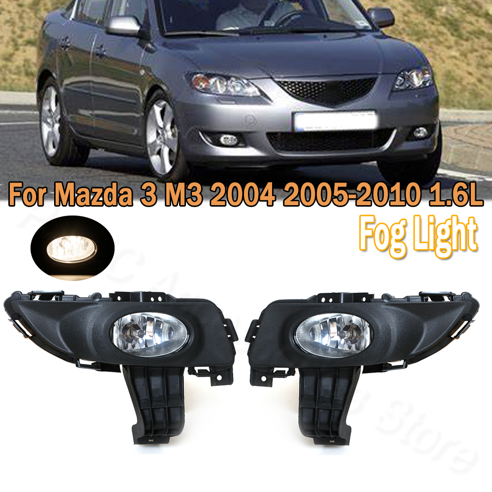 Paraurti anteriore Fendinebbia con lampadina Gruppo fendinebbia per Mazda 3 M3 BK 1.6L 2003 2004 2005 2006 2007 2008 2009 2010 BS1C-51-690