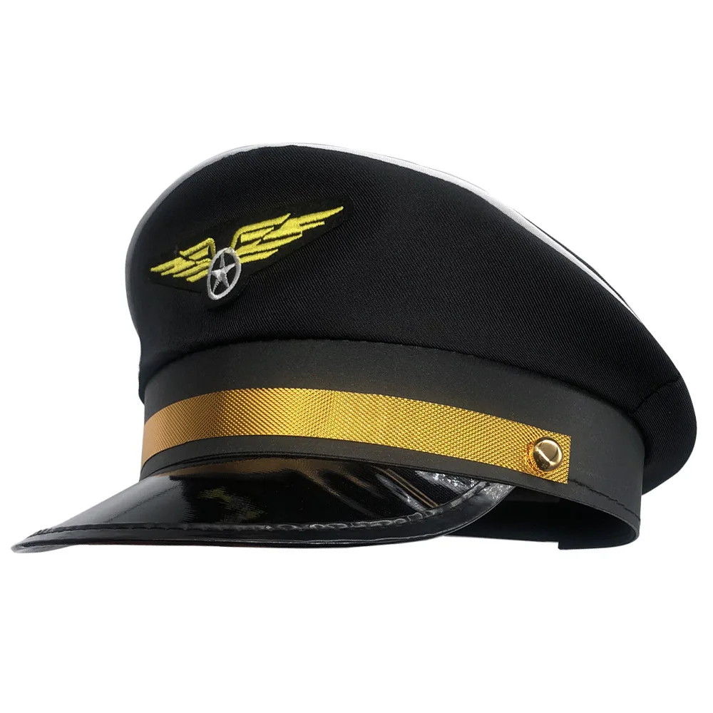 Sailor Pilot Hat Mężczyźni Kobiety Czapki z daszkiem Dorosły Regulowany kostium kapitana Admiral Hat Y2K Cosplay For Costume Party Performance