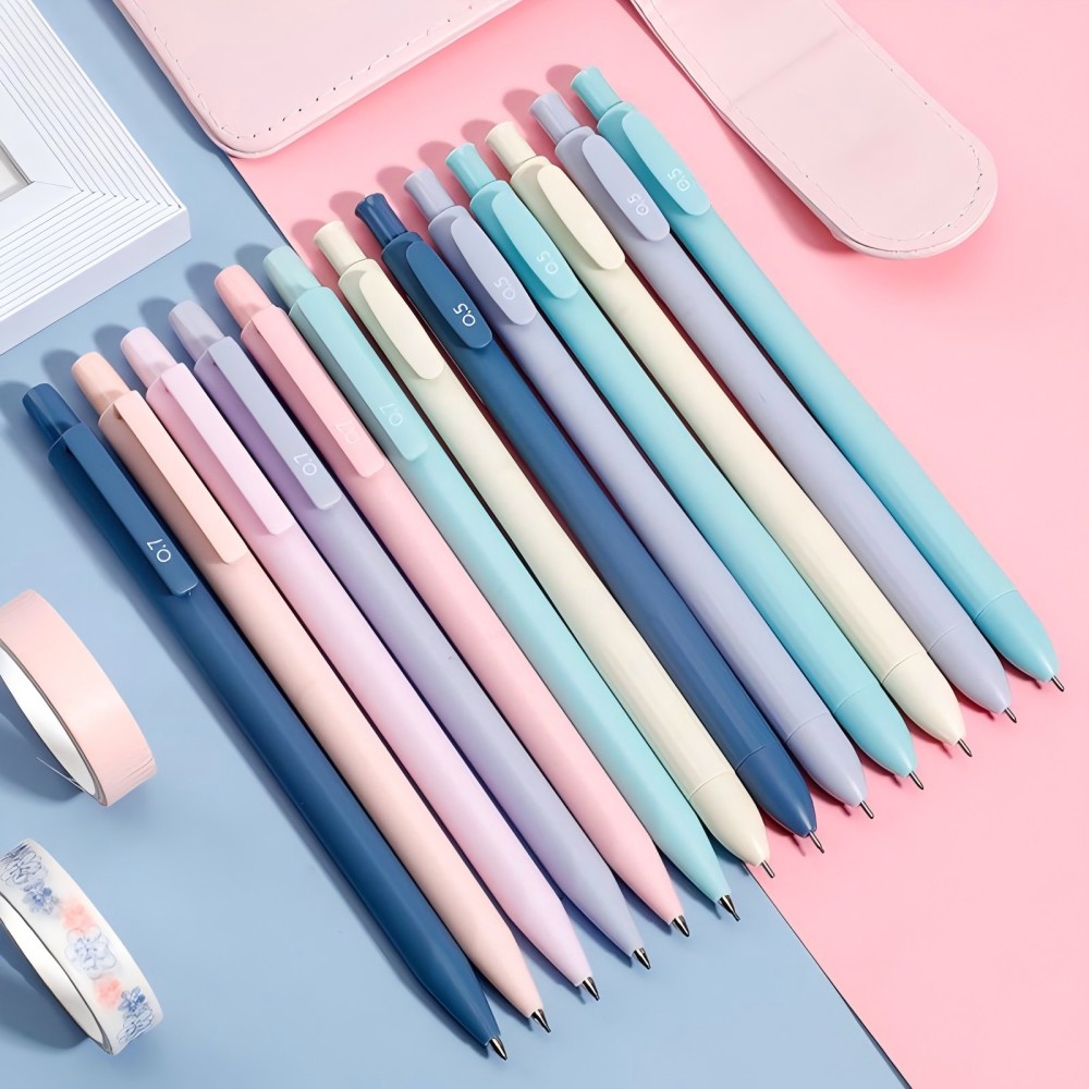 Leuke mechanische potloodset, 6PCS pastel mechanische potloden 0,5 en 0,7 mm, esthetische potloden voor meisjesjongen, terug naar schoolbenodigdheden