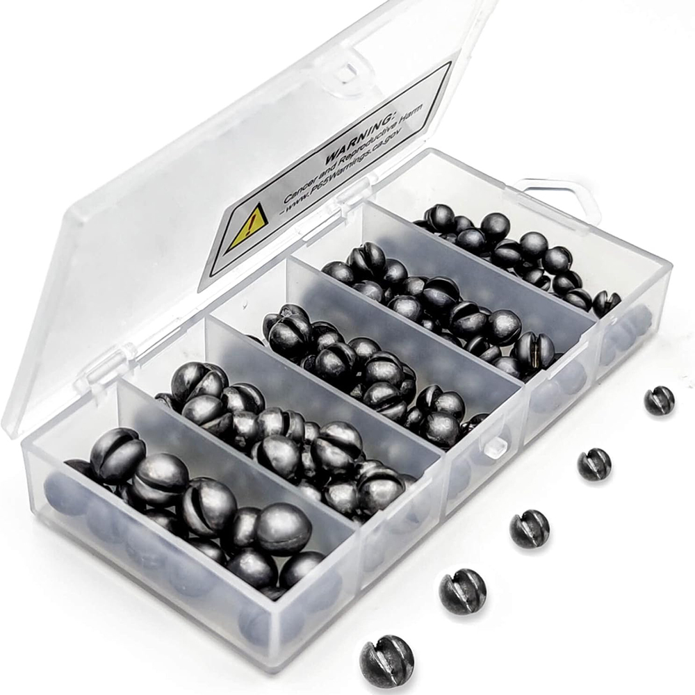 60/120 Pcs Blei Beißen Set Offene Blei Beißen Nackte Runde Offene Blei Floß Angeln Clip Blei Angeln Getriebe Blei Drop plattform Angeln