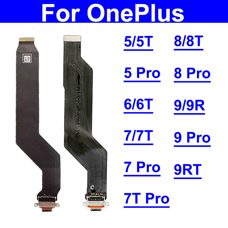 Sạc USB DockFlex Cáp Cho Oneplus 1 + 5 6 7 8 9 Pro 5T 6T 7T 8T Pro 9R 9RT Jack Sạc Kết Nối Cổng Flex Nơ Phần