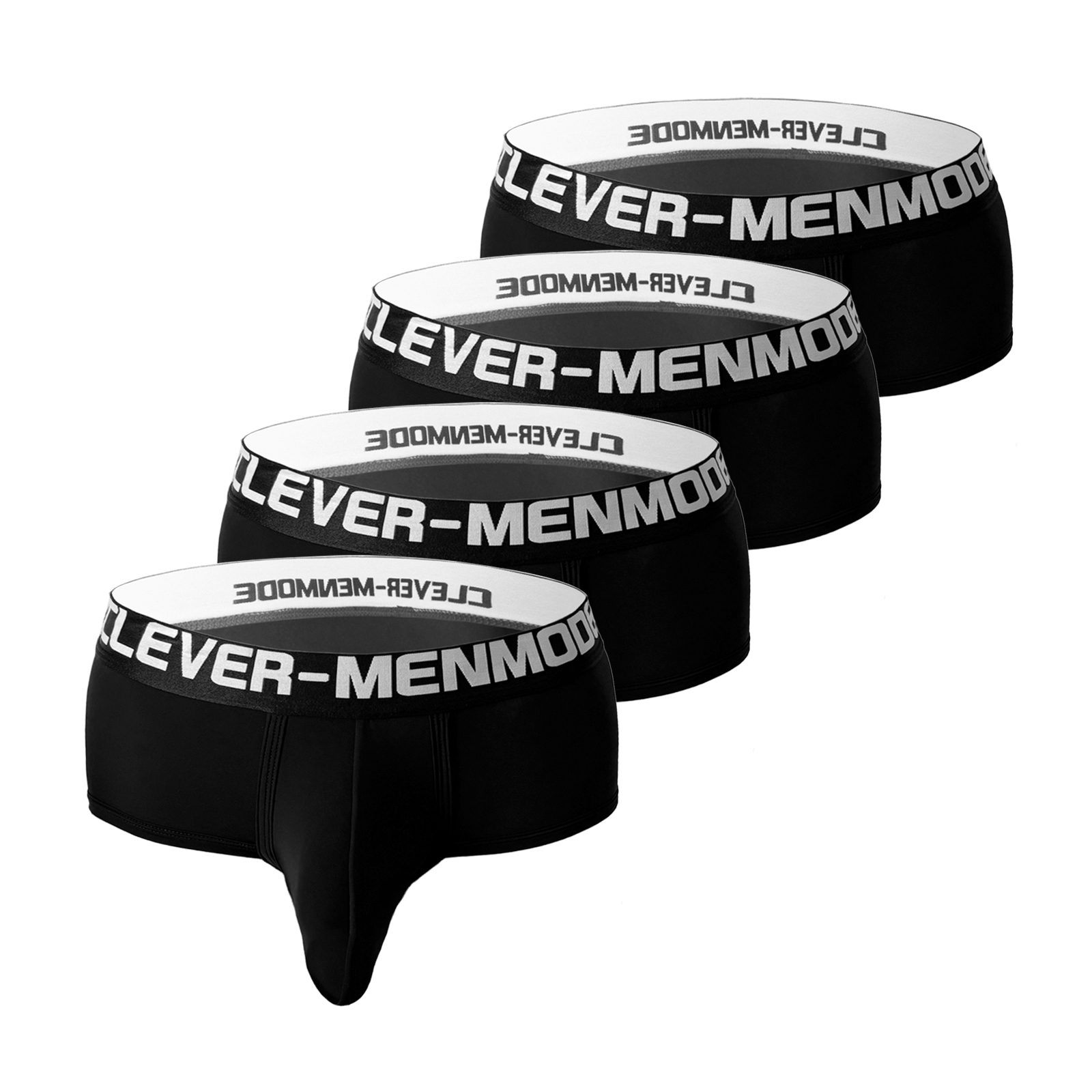 Pack of 4 Men Boxers Sport Man Athletic Underwear Bulge Pouch Exercise Underpants Ice Silk Gym Wear Wide Waistband Boxer Shorts