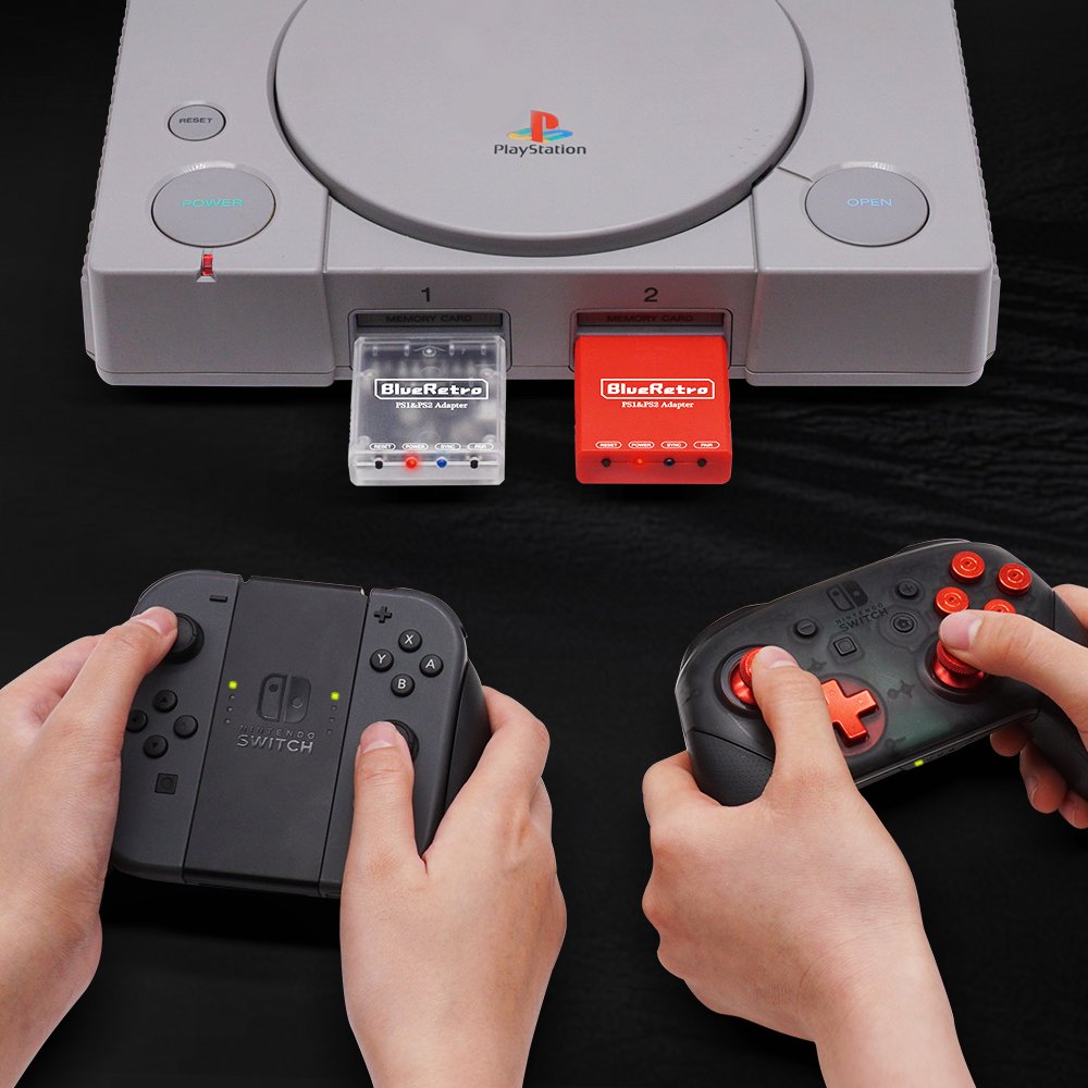 RetroScaler BlueRetro Adattatore ricevitore controller wireless per PS2 PS1 PS One Per PS4 PS5 Nintendo Switch 8Bitdo Contorllers