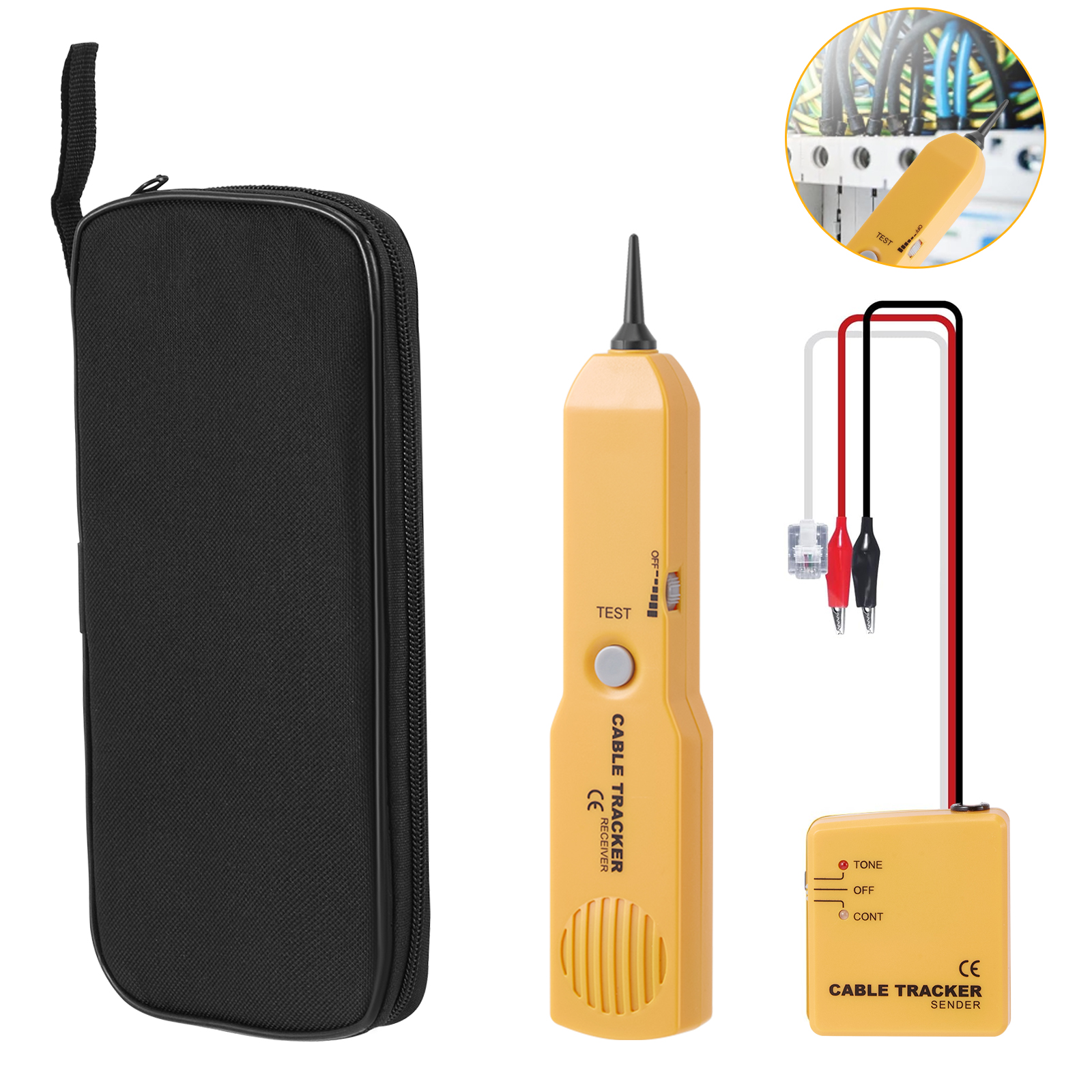 Generador de Tonos y Kits de Sondas, Probador de Continuidad de Cables de Red y Líneas Telefónicas, Detector de Señales y Localizador de Líneas Telefónicas