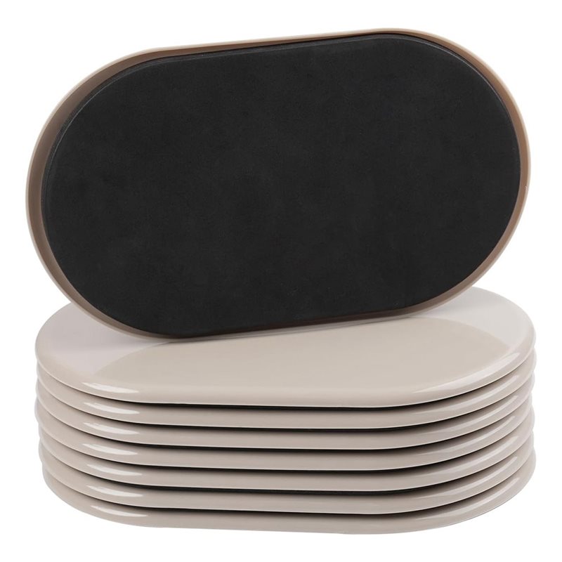 Wiederverwendbare Schieber für Möbel auf Teppich, 8 Stück für Möbeltransporter – 9-1/2" x 5-3/4" Design