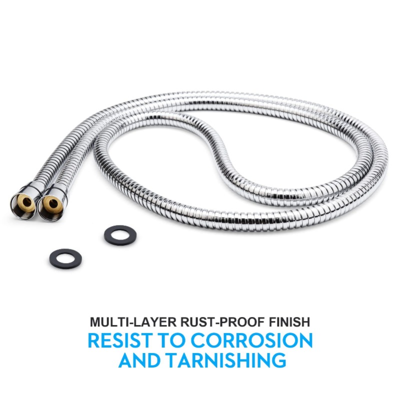 Extensión de cabezal de ducha de acero inoxidable, manguera Flexible de durabilidad, tubo antibobinado, accesorios de baño, herramientas de fontanería, 1,5 m