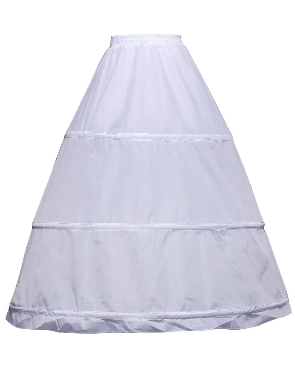 Falda enagua de crinolina para mujer, media falda elástica sin cordones, enagua de línea para vestido de baile de boda, vestido de novia