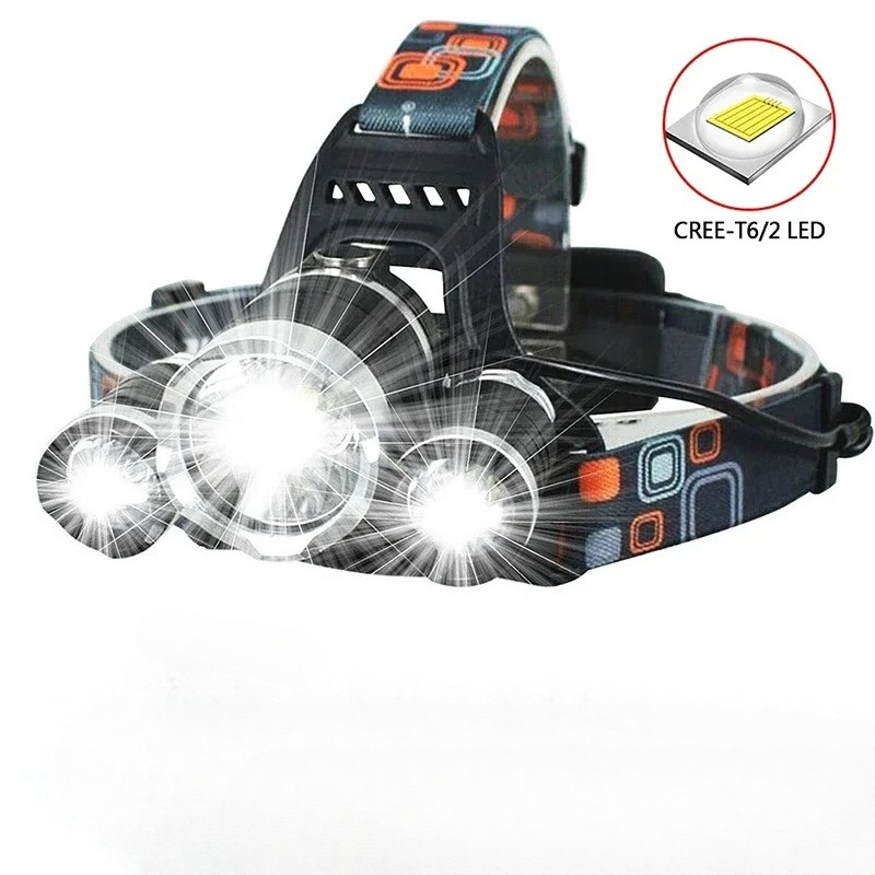 Superhelle Wiederaufladbare LED-Anglerlampe Wasserdichte Outdoor-Jagd-Camping-Stirnlampe für Nachtaktivitäten