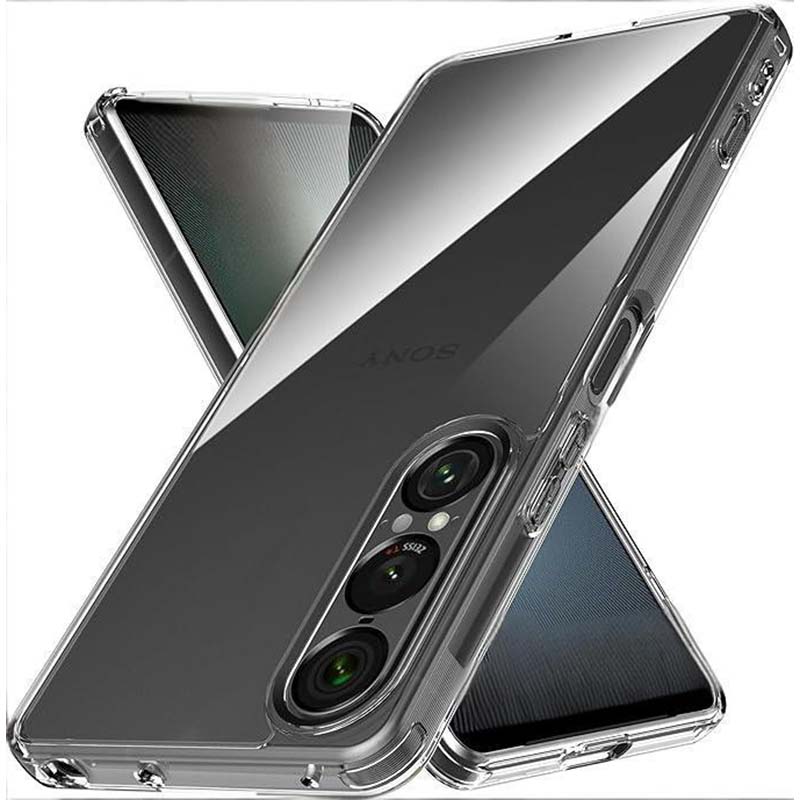 Hoesje voor Sony Xperia 5 10 1 VII VI V IV III II Transparante beschermhoes Vierhoekige schokbestendige bumper coque fundas