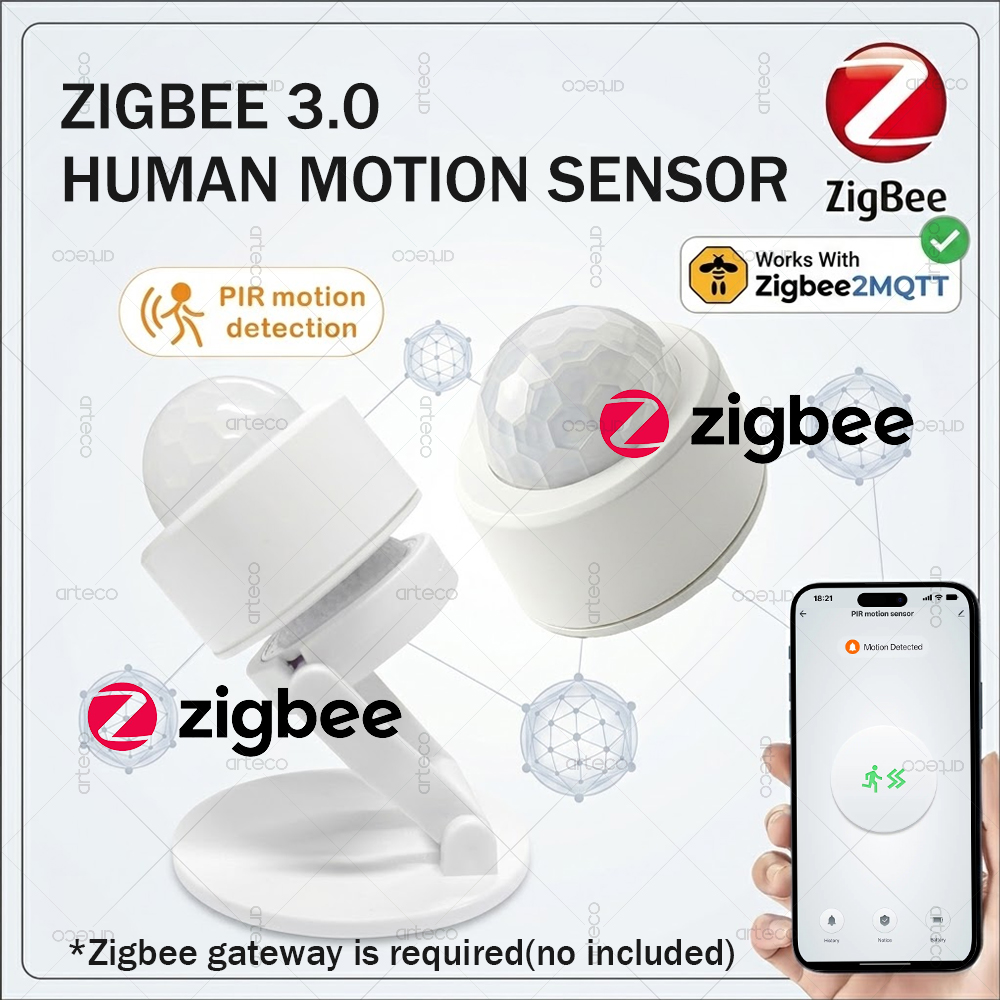 Czujnik ruchu PIR Zigbee 3.0 Mini, detektor podczerwieni ciała ludzkiego, alarm bezpieczeństwa, obsługa Zigbee2mqtt, Home Assistant, wymaga bramki.