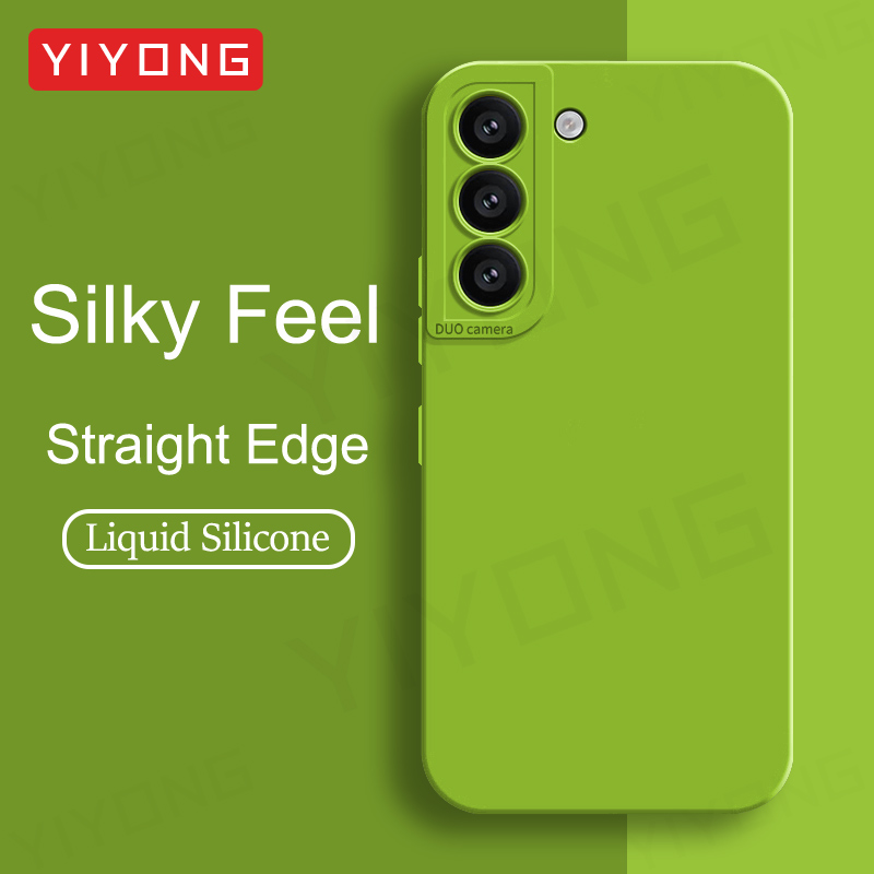 Etui S22 YIYONG Silikonowe, miękkie, z płynnym silikonem, o jedwabiistym wyglądzie, do Samsung Galaxy S22 Plus S23 S24 S25 S26 Ultra S22+ S23+ 5G