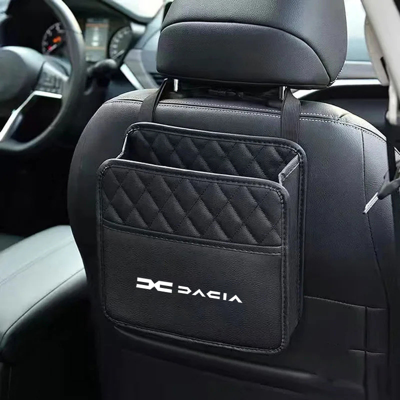 Sac de rangement pour siège de voiture, poches pour tasses d'eau en tissu, rangement pour Dacia Logan Sandero Duster Spring Jogger Solenza Largus Dokker