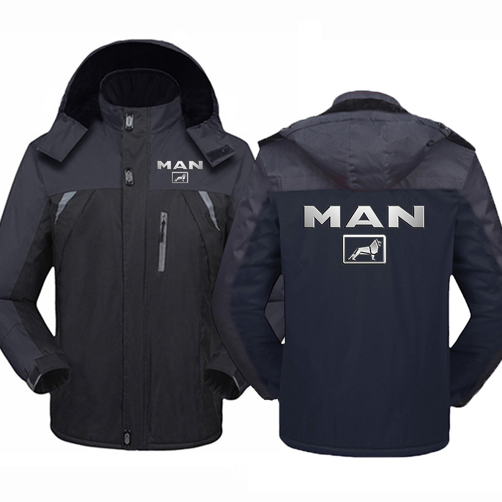 2023 Nieuwe Truck Man Auto Logo Afdrukken Winterjas Winddicht Waterdicht Dikker Windjack Outdoor Bergbeklimmen Kleding Tops