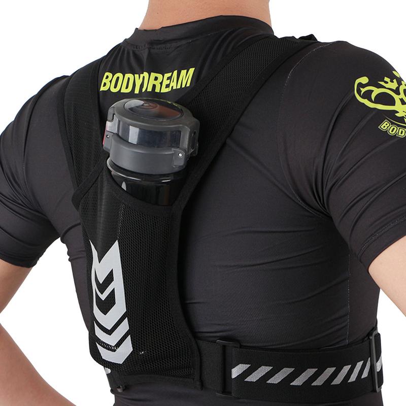 Bolsa reflectante para chaleco para correr, bolsa Universal para correr, deportes, teléfono, soporte para botella de agua, para corredores, corredores, ciclismo, deportes nocturnos