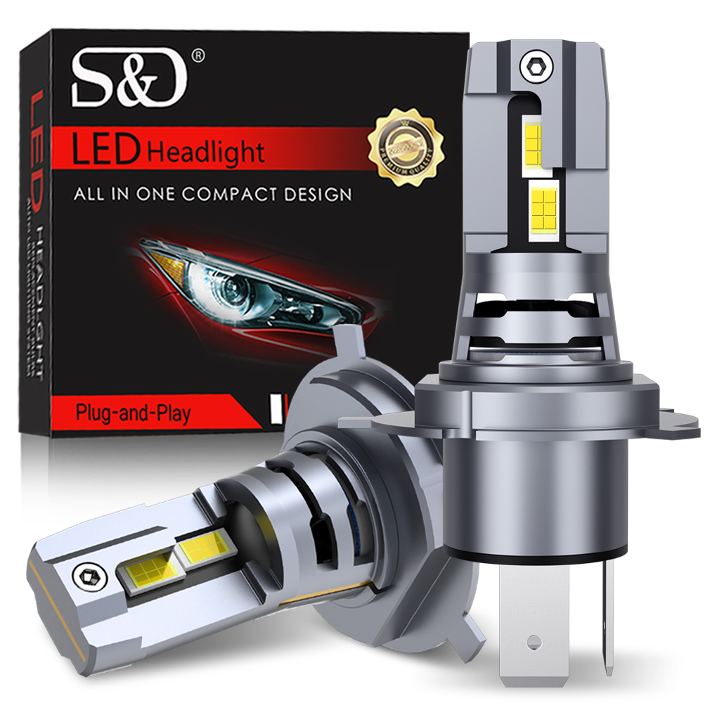 40000LM Canbus H4 Żarówki LED 9003 HB2 Światła drogowe i mijania 120W Światła samochodowe 24 CSP 3570 Turbo Led Lampy diodowe 12V 6500K